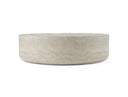 Cozad - Modern Faux Travertine Round End Table