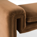 Bentley - Modern Brown Velvet Bench