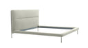 Bergeron - Contemporary Cream Woven Fabric Bed