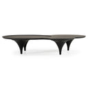 Beulah - Modern Free Form Black Ash Coffee Table