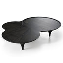 Beulah - Modern Free Form Black Ash Coffee Table