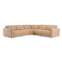 Michele - Modern Glass + Walnut Coffee Table