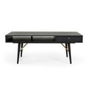 Billy Modern Black Oak & Gold Buffet