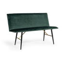 Buchtel - Mid-Century Modern Medium Grey + Gold Arm + Black Counter Chair