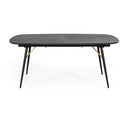 Billy Modern Black Oak & Gold Buffet