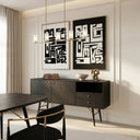 Billy Modern Black Oak & Gold Buffet