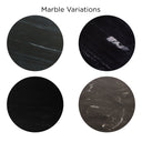 Mojave 13" Nesting Side Table with Black Marble, Set of 2, view 3