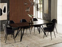 Pyrite Modern Rectangular Glass Dining Table