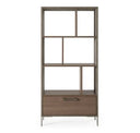 Boston Modern Glass & Faux Concrete Reversible Desk