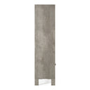 Boston Modern Brown Oak & Faux Concrete Bookcase