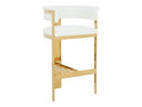 Boswell - Modern Black + Matte Gold Barstool