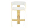 Boswell - Modern Black + Matte Gold Barstool
