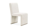 Bounty - Modern Beige Fabric + Antique Brass Dining Chair (Set of 2)