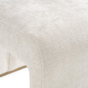 Bounty - Modern Beige Fabric + Antique Brass Dining Chair (Set of 2)