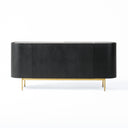 Bowie - Mid-Century Modern Black Oak + Brass Buffet