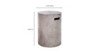 Cato Outdoor Stool Grey