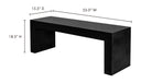Lazarus Outdoor Bench Black