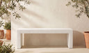 Lazarus Outdoor Bench White