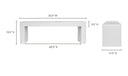 Lazarus Outdoor Bench White