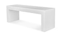 Lazarus Outdoor Bench White