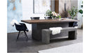 Lazarus Outdoor Bench Dark Grey