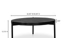 Mendez Outdoor Coffee Table Black