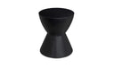 Hourglass Outdoor Stool Black