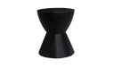 Hourglass Outdoor Stool Black