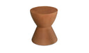 Hourglass Outdoor Stool Terracotta