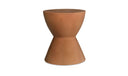 Hourglass Outdoor Stool Terracotta