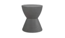 Hourglass Outdoor Stool Grey