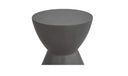 Hourglass Outdoor Stool Grey