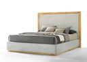 Santa Barbara - Modern Grey Fabric + Natural Bed