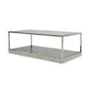 Braxton - Contemporary Clear Wave Glass Console Table