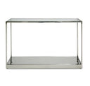 Braxton - Contemporary Clear Wave Glass Coffee Table