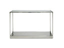 Braxton - Contemporary Clear Wave Glass Console Table