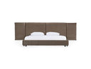 Breslow - Modern Dark Taupe Velvet Bed