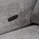 Brevig - Modern Grey Fabric Sofa w/ 2 Recliners