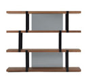 Solvang - Contemporary - Grey Glass + Walnut Rectangular Dining Table