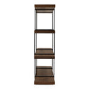 Brewer - Modern Walnut & Black Bookshelf