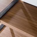 Brewer - Modern Walnut & Black Bookshelf