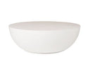 Bronte - Modern White Concrete Round Coffee Table