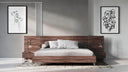 Brooklyn - Italian Modern Walnut Bed