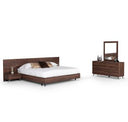 Brooklyn - Italian Modern Walnut Bed Set