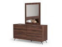 Brooklyn Italian Modern Walnut Mirror