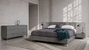 Bronx Italian Modern Faux Concrete & Grey 4-Piece Bedroom Set