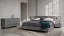 Bronx Italian Modern Faux Concrete & Grey 4-Piece Bedroom Set