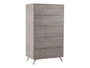 Bronx Italian Modern Faux Concrete & Grey Chest