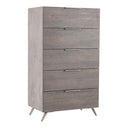 Bronx Italian Modern Faux Concrete & Grey Chest
