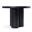 Bruni - Modern Black Concrete Round Dining Table